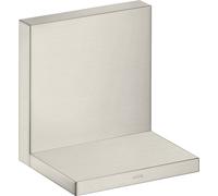 hansgrohe AXOR Starck DoucheCollection Tablette de douche encastrée 12 x 12, 40872800, Couleur: Acier inoxydable Optic