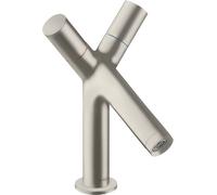 hansgrohe AXOR Starck mitigeur lavabo deux poignées DN15, 10030800, Couleur: Acier inoxydable Optic