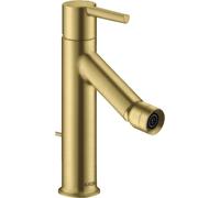 hansgrohe AXOR Starck Mitigeur monocommande de bidet, béqu'illes, garniture de vidage, 10214950, Couleur: laiton brossé