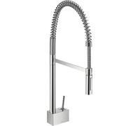 hansgrohe AXOR Starck Mitigeur monocommandé pour cuisine, ComfortZone240, semi-pro, orientable, 10820990, Couleur: Optique en or poli