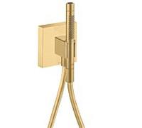 hansgrohe Axor Starck Organic Meuble Porter 12626250 avec douchette 2jet, flexible de douche, 120x120mm, optique or brossé