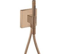 hansgrohe Axor Starck Organic Meuble Porter 12626310 avec douchette 2jet, flexible de douche, 120x120mm, or rouge brossé