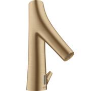hansgrohe AXOR Starck Organic Mitigeur de lavabo, électronique, à pile, avec réglage de température, saillie 117mm, 12171140, Couleur: Bronze brossé