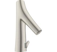 hansgrohe AXOR Starck Organic Mitigeur de lavabo, électronique, à pile, avec réglage de température, saillie 117mm, 12171800, Couleur: aspect inox