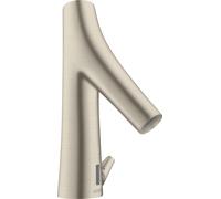 hansgrohe AXOR Starck Organic Mitigeur de lavabo, électronique, alimentation secteur, avec réglage de la température, saillie 117mm, 12173820, Couleur: Nickel brossé