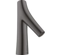 hansgrohe AXOR Starck Organic Mitigeur de lavabo, électronique, alimentation secteur, température préréglable, saillie 117mm, 12174340, Couleur: Chrome noir brossé