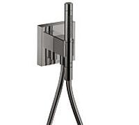 hansgrohe Axor Starck Organic Meuble Porter 12626330 avec douchette 2jet, flexible de douche, 120x120mm, chrome noir poli