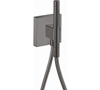 hansgrohe Axor Starck Organic Meuble Porter 12626340 avec douchette 2jet, flexible de douche, 120x120mm, chrome noir brossé