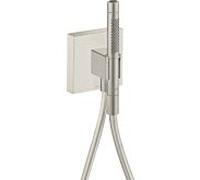 Hansgrohe Set de douche AXOR Starck Organic Porter 12x12, douchette 2 jets, Acier inoxydable Optic