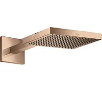 hansgrohe AXOR Starck ShowerCollection 24 x 24 1jet Douche de tête avec bras de douche, 10925300, Couleur: Rouge poli or