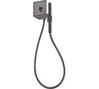 hansgrohe AXOR Starck ShowerCollection Module de douchette encastré 12 x 12, carré, 10651340, Couleur: Chrome noir brossé