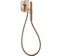 Hansgrohe Axor Starck ShowerCollection Module de douchette encastré 12 x 12, carré, Coloris: Rouge poli or