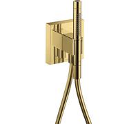 Hansgrohe Axor Starck ShowerCollection Porter unit 12 x 12, avec douchette à main 2 jets et flexible de douche, Coloris: Optique en or poli