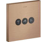hansgrohe AXOR Starck ShowerSelect Robinet carré encastré pour 3 consommateurs, 36717310