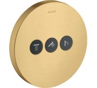 hansgrohe AXOR Starck ShowerSelect Robinet rond encastré pour 3 consommateurs, 36727250, Couleur: Optique or brossé