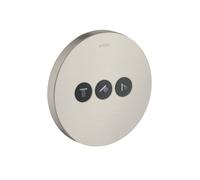 hansgrohe AXOR Starck ShowerSelect Robinet rond encastré pour 3 consommateurs, 36727800, Couleur: Acier inoxydable Optic