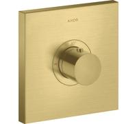 hansgrohe AXOR Starck ShowerSelect Thermostat carré à débit élevé à encastrer, 36718950, Couleur: laiton brossé