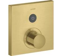 hansgrohe AXOR Starck ShowerSelect Thermostat carré à encastrer pour 1 consommateur, 36714950, Couleur: laiton brossé