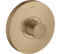 hansgrohe AXOR Starck ShowerSelect Thermostat de douche à débit élevé rond encastré, 36721140, Couleur: Bronze brossé