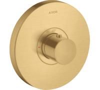 hansgrohe AXOR Starck ShowerSelect Thermostat de douche à débit élevé rond encastré, 36721250, Couleur: Optique or brossé