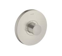 hansgrohe AXOR Starck ShowerSelect Thermostat de douche à débit élevé rond encastré, 36721800, Couleur: Acier inoxydable Optic