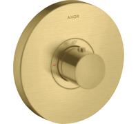 hansgrohe AXOR Starck ShowerSelect Thermostat de douche à débit élevé rond encastré, 36721950, Couleur: laiton brossé