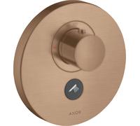 hansgrohe AXOR Starck ShowerSelect Thermostat rond à débit élevé encastré pour 1 consommateur et 1 prise supplémentaire, 36726310, Couleur: Or rouge brossé