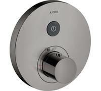 hansgrohe AXOR Starck ShowerSelect Thermostat rond à encastrer pour 1 consommateur, 36722330, Couleur: Chrome noir poli
