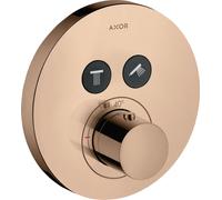 hansgrohe AXOR Starck ShowerSelect Thermostat rond à encastrer pour 2 consommateurs, 36723300