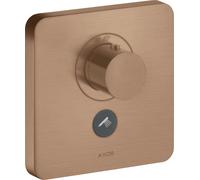 hansgrohe AXOR Starck ShowerSelect Thermostat souple Thermostat à débit élevé encastré pour 1 consommateur et une prise supplémentaire, 36706310, Couleur: Or rouge brossé