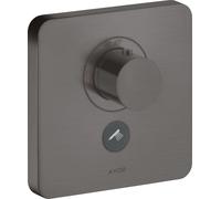 hansgrohe AXOR Starck ShowerSelect Thermostat souple Thermostat à débit élevé encastré pour 1 consommateur et une prise supplémentaire, 36706340, Couleur: Chrome noir brossé