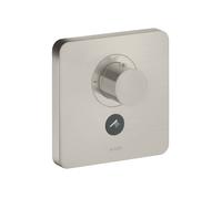 hansgrohe AXOR Starck ShowerSelect Thermostat souple Thermostat à débit élevé encastré pour 1 consommateur et une prise supplémentaire, 36706800, Couleur: Acier inoxydable Optic