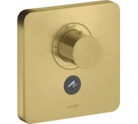 hansgrohe AXOR Starck ShowerSelect Thermostat souple Thermostat à débit élevé encastré pour 1 consommateur et une prise supplémentaire, 36706950, Couleur: laiton brossé