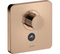 hansgrohe AXOR Starck ShowerSelect Thermostat souple Thermostat à débit élevé encastré pour 1 consommateur et une prise supplémentaire, 36706300, Couleur: Rouge poli or