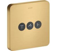 hansgrohe AXOR Starck ShowerSelect Valve à encastrer souple pour 3 consommateurs, 36773250, Couleur: Optique or brossé