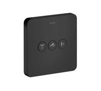 Axor ShowerSelect - Robinet d'arrêt et inverseur pour 3 appareils, noir mat 36773670