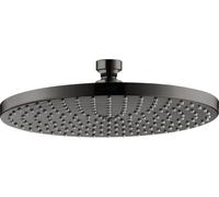 hansgrohe AXOR Starck ShowerSolutions Pommeau de douche à plateau 240 1 jet, 28494330, Couleur: Chrome noir poli