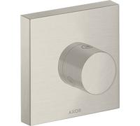 hansgrohe AXOR Starck ShowerSolutions Trio/ Quattro 120/120 ShowerSolutions Vanne d'arrêt et de commutation encastrée, 10932800, Couleur: Acier inoxydable Optic
