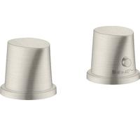 hansgrohe AXOR Starck Starck Organic, robinetterie de baignoire 2 trous avec thermostat, 12422800, Couleur: Acier inoxydable Optic