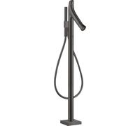 hansgrohe AXOR Starck Starck Thermostat de bain biologique sur pied, 2 consommateurs, 12016340, Couleur: Chrome noir brossé