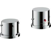 hansgrohe AXOR Starck Thermostat de jante de baignoire 2 trous DN15, 10480000, Couleur: chrome