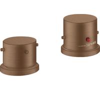 hansgrohe AXOR Starck Thermostat de jante de baignoire 2 trous DN15, 10480310, Couleur: Or rouge brossé