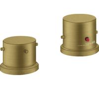 hansgrohe AXOR Starck Thermostat de jante de baignoire 2 trous DN15, 10480950, Couleur: laiton brossé