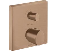 hansgrohe AXOR Starck Thermostat organique à encastrer, robinet d'arrêt et inverseur, 2 consommateurs, 12716310, Couleur: Or rouge brossé