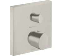 hansgrohe AXOR Starck Thermostat organique Starck encastré avec robinet d'arrêt, 1 consommateur, 12715800, Couleur: Acier inoxydable Optic