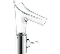 hansgrohe Axor Starck V 140 mitigeur lavabo 12112000, chromé, bec verre, Joystick