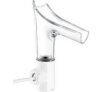 hansgrohe Axor Starck V 140 mitigeur lavabo 12112450, chromé, bec verre, Joystick