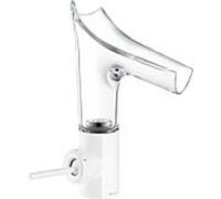 hansgrohe Axor Starck V 140 mitigeur lavabo 12112450, chromé, bec verre, Joystick