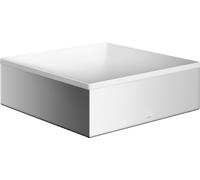 hansgrohe AXOR Suite lavabo à poser, rectangulaire, 285x285mm, avec cadre métal, sans trop-plein, SOLIDSurface, 42002000, Couleur: chrome