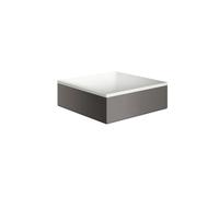 hansgrohe AXOR Suite lavabo à poser, rectangulaire, 285x285mm, avec cadre métal, sans trop-plein, SOLIDSurface, 42002340, Couleur: Chrome noir brossé